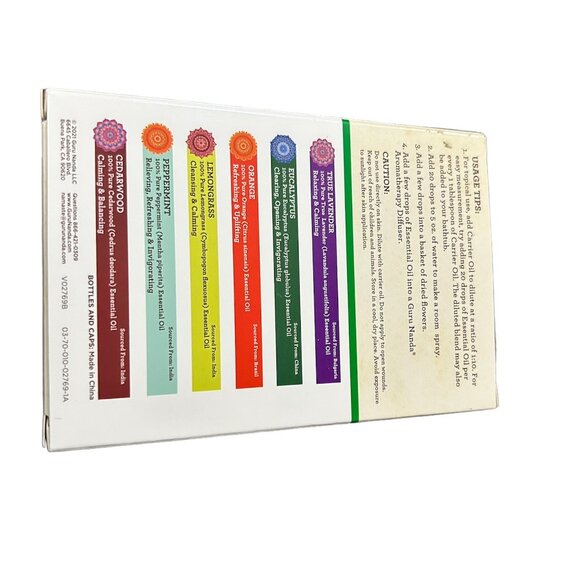 NEW Guru Nanda Top 6 Singles Essential Oil Pack - Picture 4 of 5